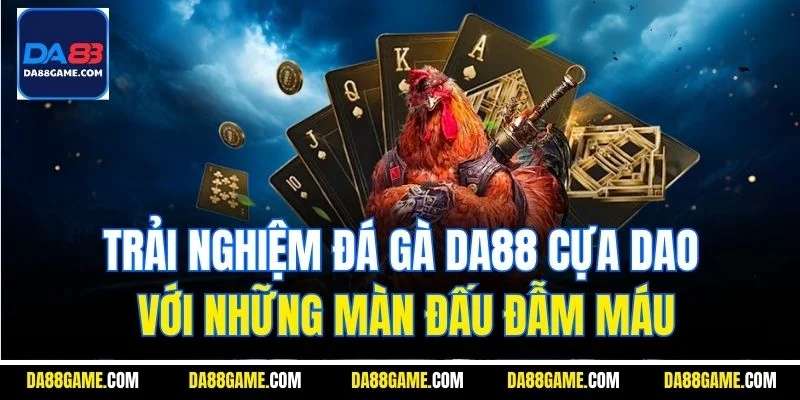 Trải nghiệm đá gà DA88 cựa dao với những màn đấu đẫm máu